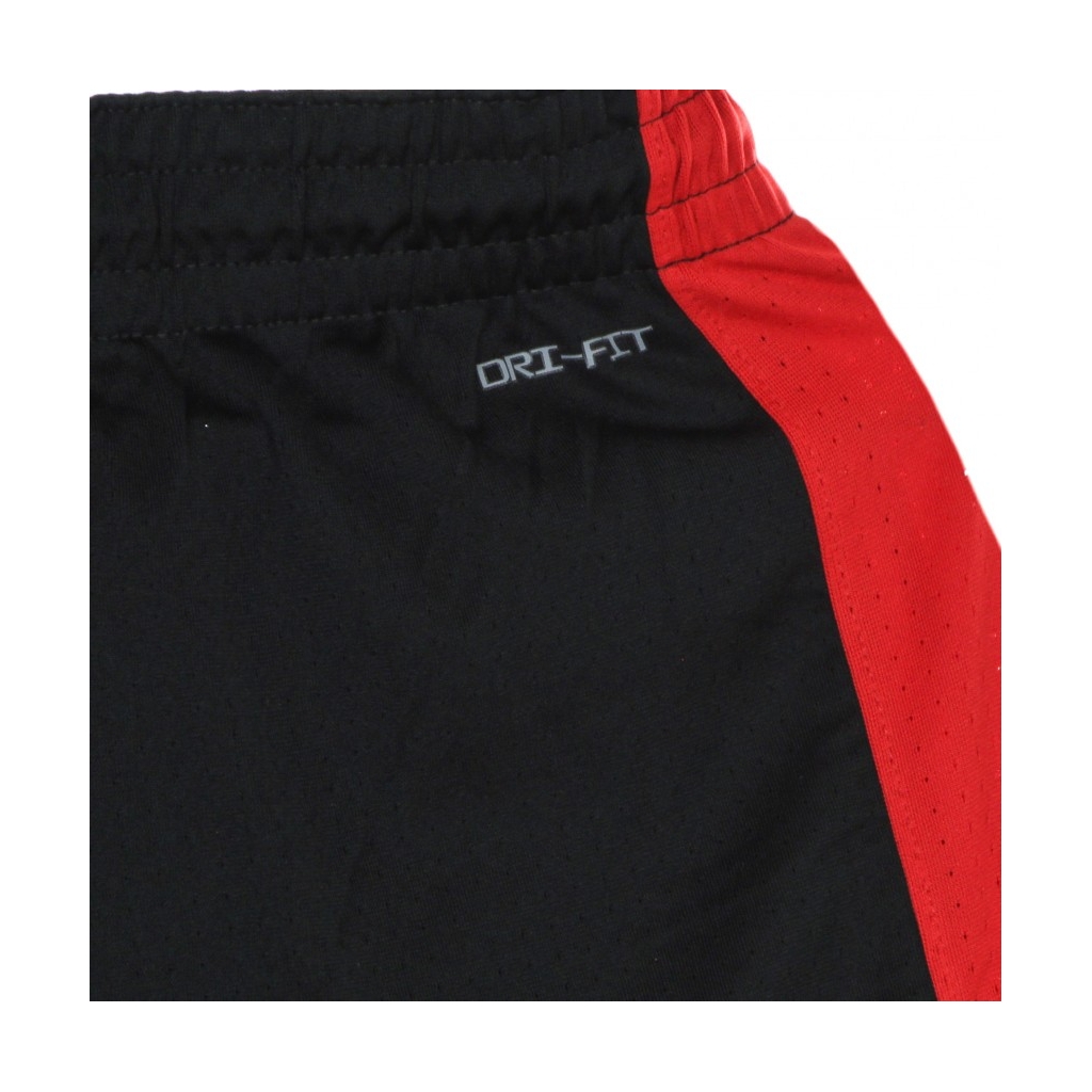 pantaloncino tipo basket uomo dri fit short practice chibul BLACK/UNIVERSITY RED/WHITE