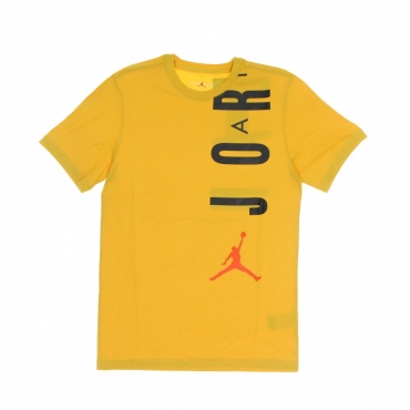 maglietta uomo m jordan air stretch crew POLLEN/BLACK/ORANGE