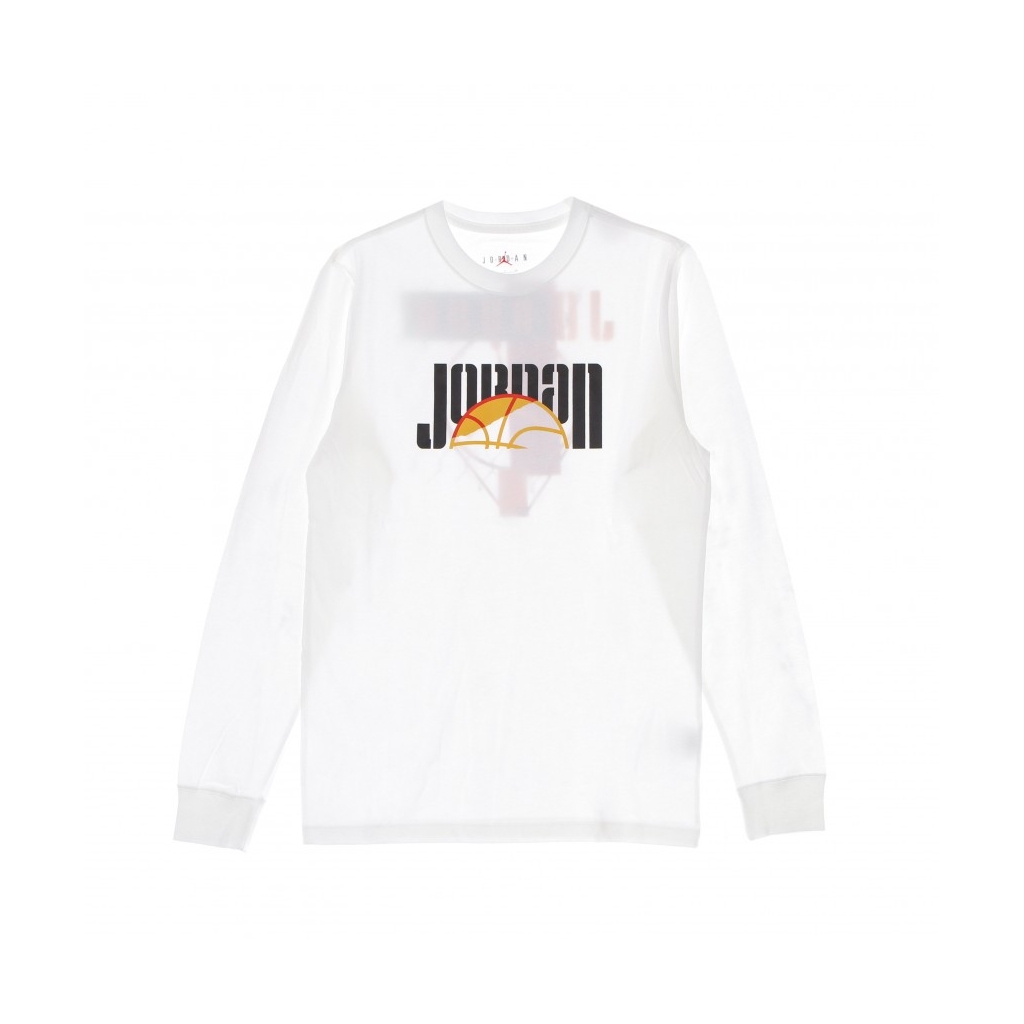 maglietta manica lunga uomo sport dna l/s crew WHITE/POLLEN