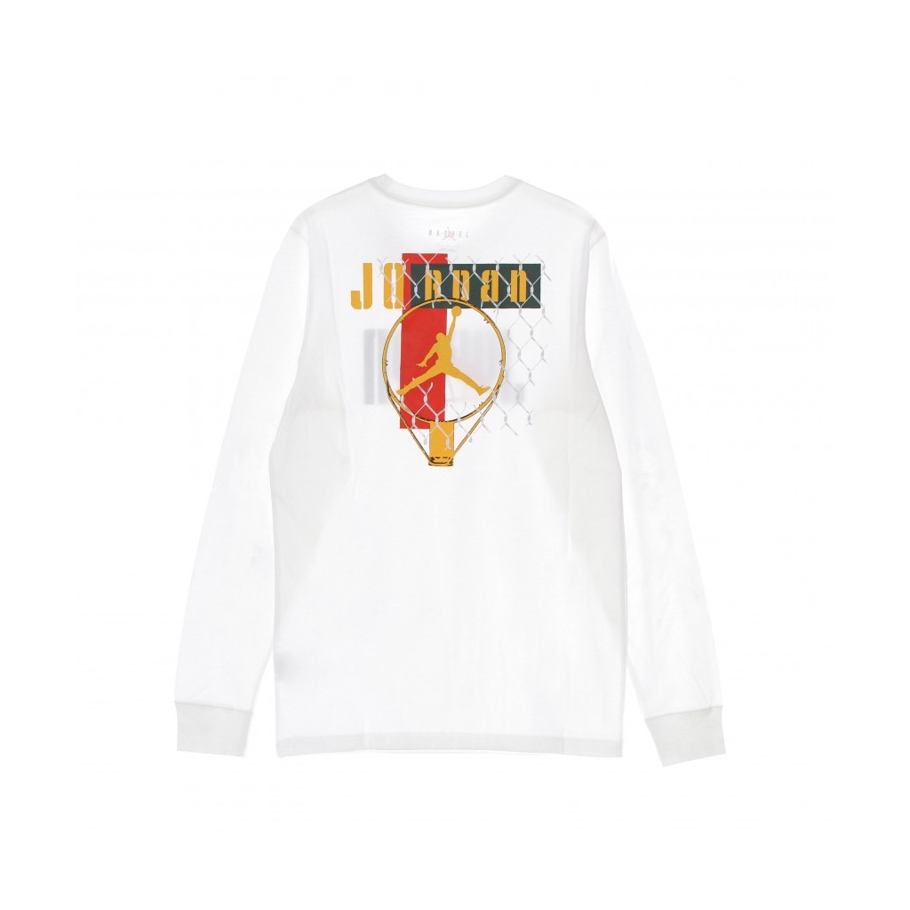 maglietta manica lunga uomo sport dna l/s crew WHITE/POLLEN