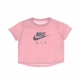 maglietta corta ragazza crop nike air tee PINK GLAZE