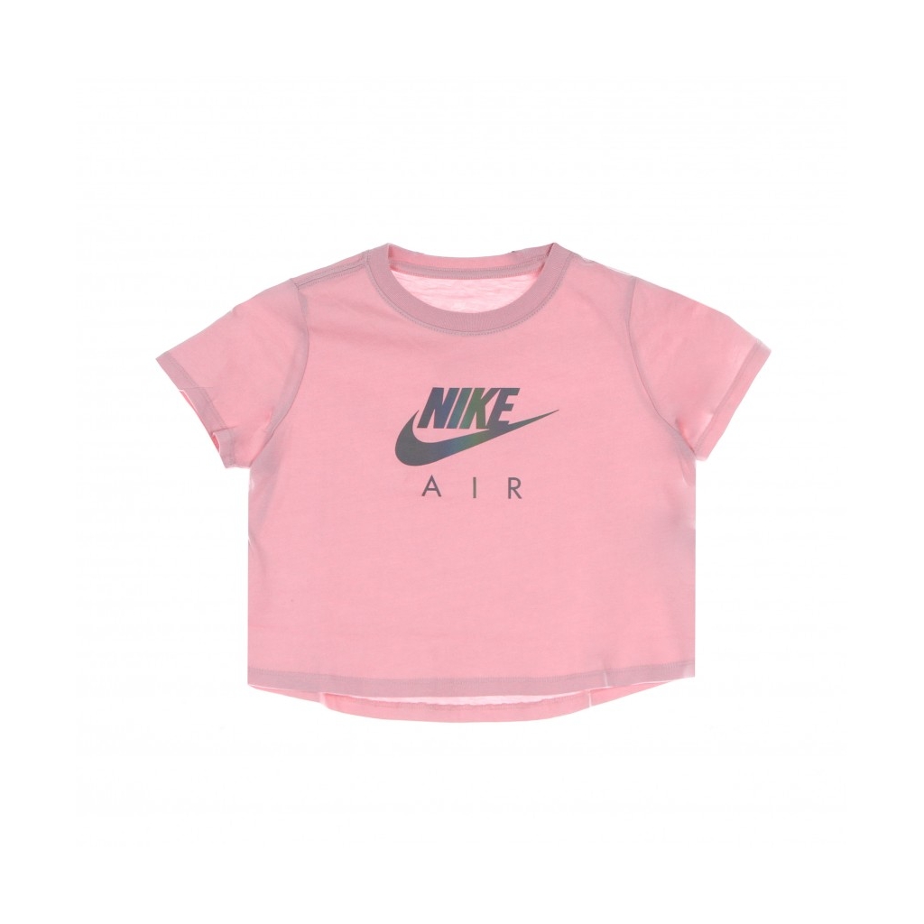 maglietta corta ragazza crop nike air tee PINK GLAZE