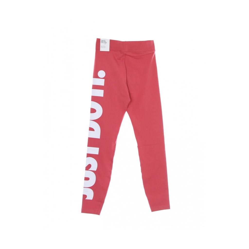 leggins donna w sportswear essential legging just do iti high rise ARCHAEO PINK/WHITE