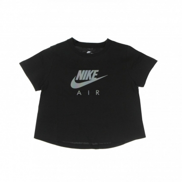 maglietta corta ragazza crop nike air tee BLACK