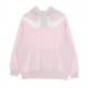 felpa cappuccio donna w swoosh fleece gfx hoodie REGAL PINK/WHITE/WHITE