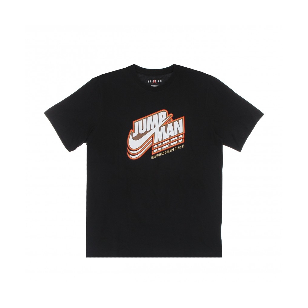 maglietta uomo jumpman gfx tee BLACK/METALLIC GOLD