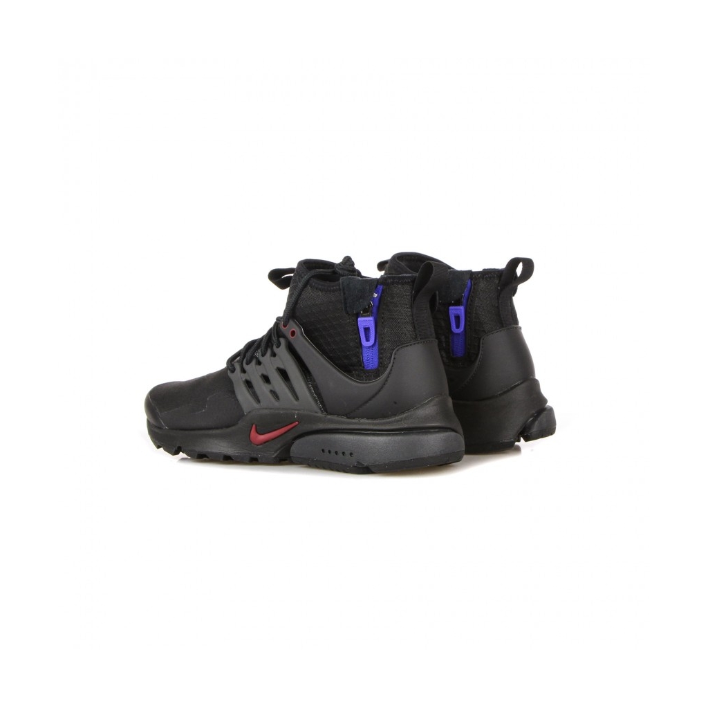 scarpa alta uomo air presto mid utility BLACK/TEAM RED/ANTHRACITE/RACER BLUE