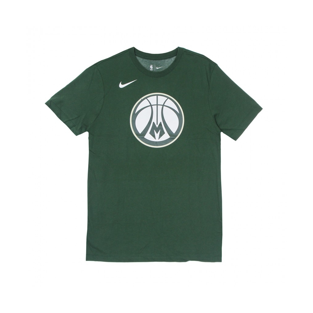 maglietta uomo nba dri fit essential logo tee milbuc GREEN