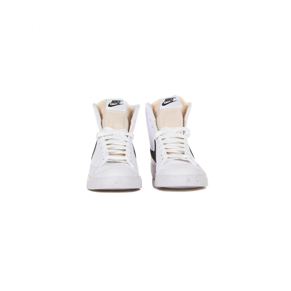 scarpa alta donna w blazer mid 77 next nature WHITE/BLACK