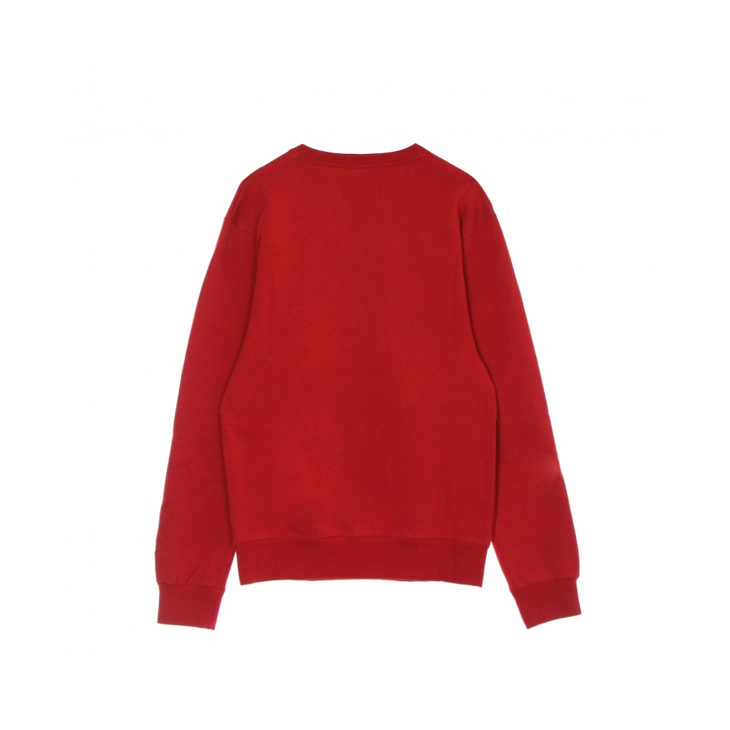 felpa girocollo uomo essential fleece crew GYM RED