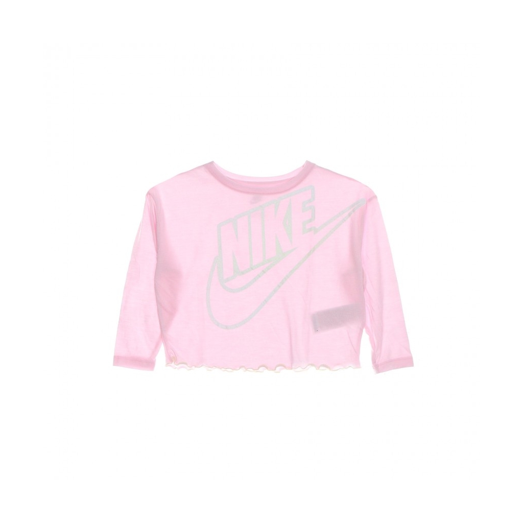 maglietta manica lunga bambina l/s graphic crew tee PINK FOAM