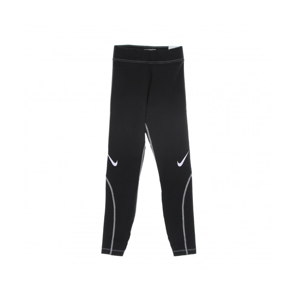 leggins donna w swoosh gx high rise leggings BLACK/WHITE/WHITE