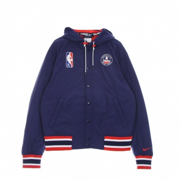 giubbotto uomo nba courtside full zip jacket bronet BLUE VOID/UNIVERSITY RED