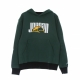 felpa cappuccio uomo sport dna hbr fleece po hoodie NOBLE GREEN/BLACK