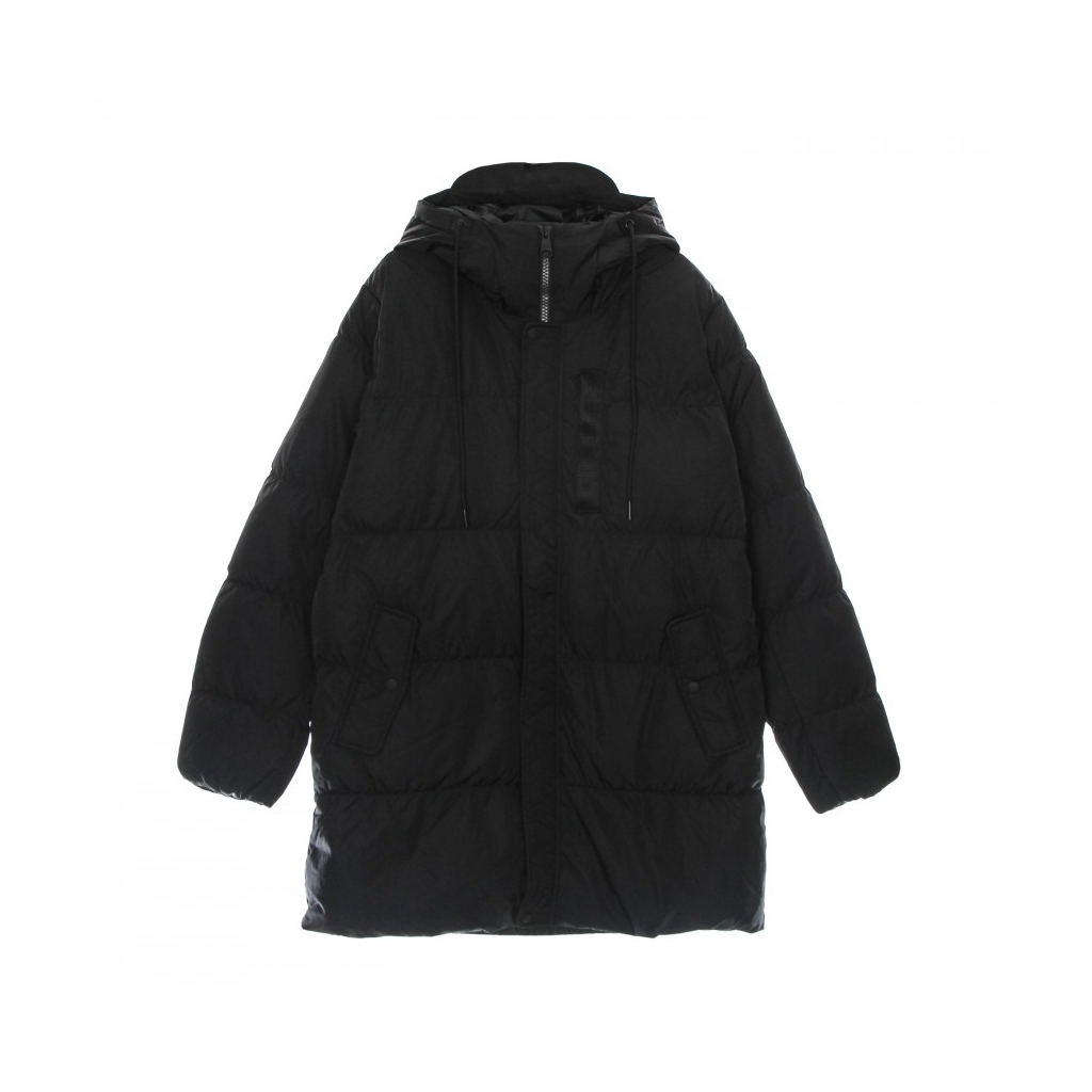 piumino lungo uomo essential statement down parka BLACK