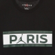 maglietta uomo paris saint germain wordmark tee BLACK/NOBLE GREEN