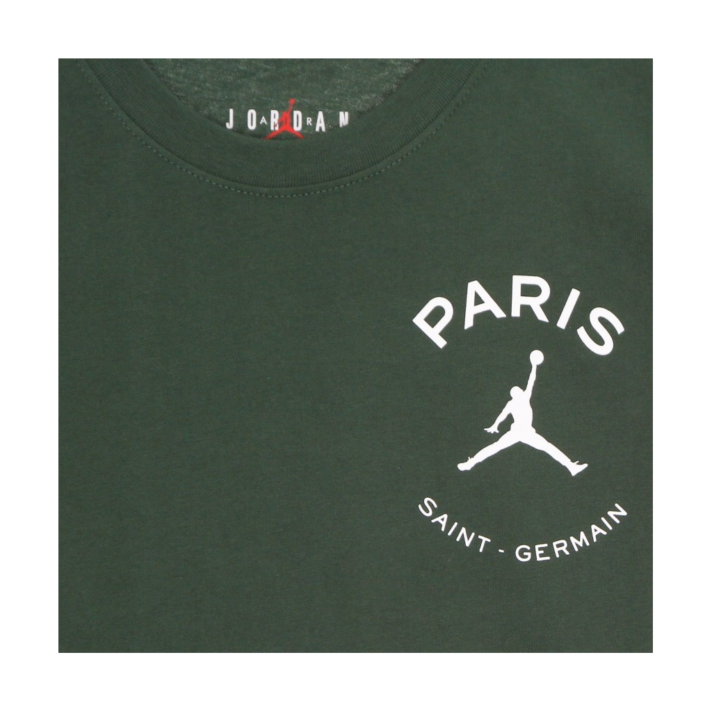 maglietta uomo paris saint-germain logo tee NOBLE GREEN/WHITE