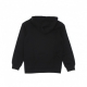 felpa cappuccio bambino metallic htbrid gifting hoodie BLACK