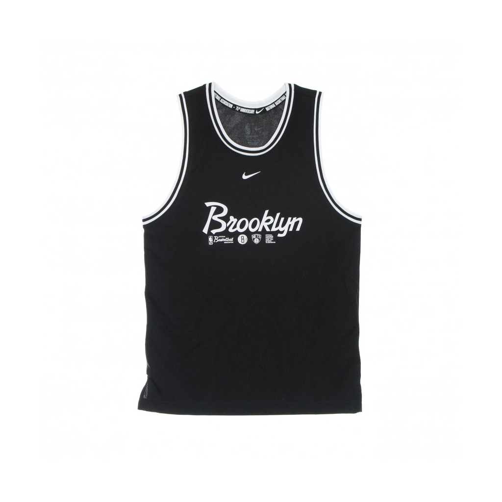 canotta tipo basket uomo nba dri fit dna tank team bronet BLACK