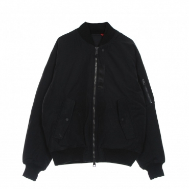 giubbotto uomo essential statement ma-1 jacket BLACK/GYM RED