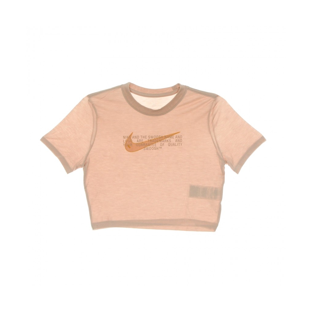 Nike swoosh 2 hotsell logo t shirt pink