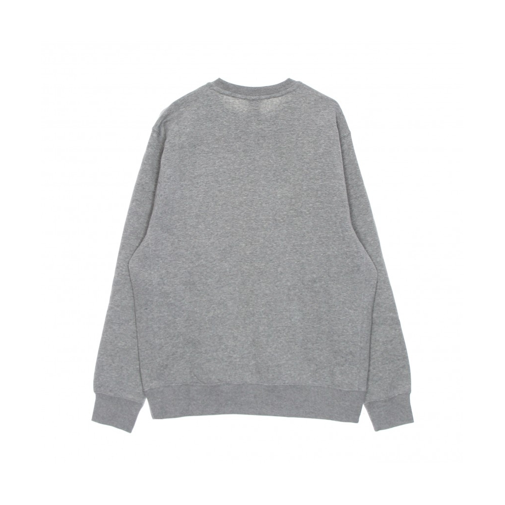 felpa girocollo uomo club crew bb DK GREY HEATHER/WHITE