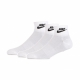 calza bassa uomo sportswear everyday essential ankle socks WHITE/BLACK