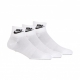 calza bassa uomo sportswear everyday essential ankle socks WHITE/BLACK