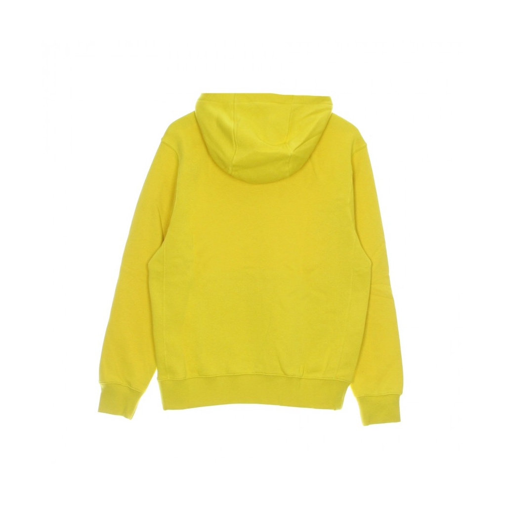 felpa cappuccio uomo club hoodie pullover basketball VIVID SULFUR/VIVID SURFUR/WHITE