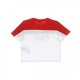 maglietta donna belek cropped tee BRIGHT WHITE/TRUE RED/MEDIEVAL BLUE