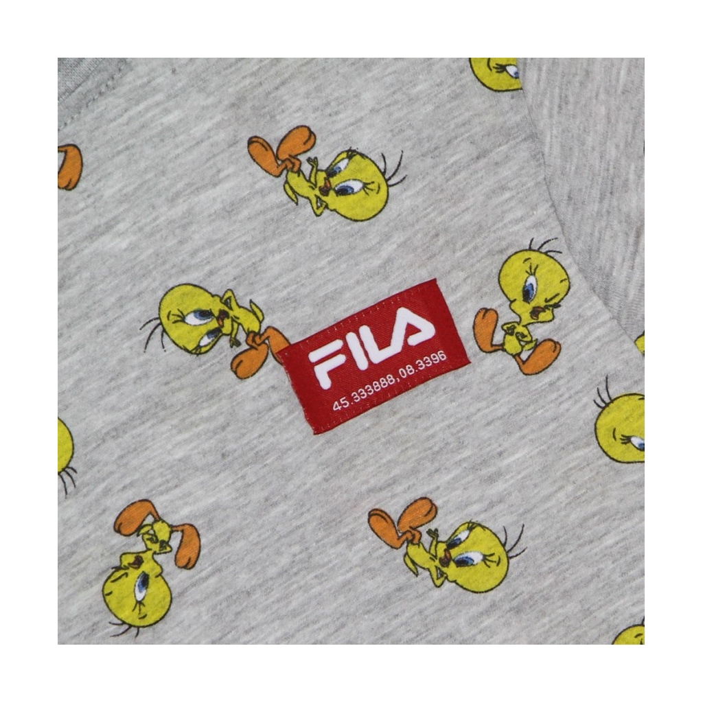 maglietta bambino laarge all over print tee LIGHT GREY MELANGE/BIRDY