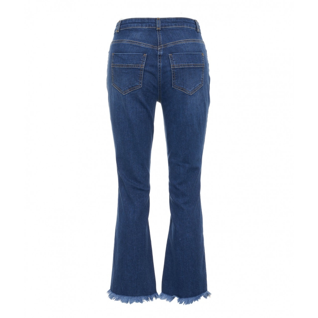 Jeans vita alta clearance con bottoni elisabetta franchi