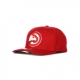 cappellino visiera curva uomo nba team ground 20 stretch snapback atlhaw RED