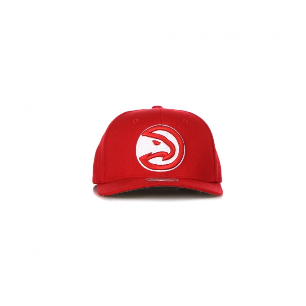 cappellino visiera curva uomo nba team ground 20 stretch snapback atlhaw RED