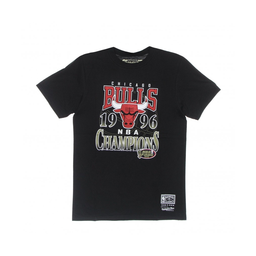 maglietta uomo nba last dance 96 champs tee hardwood classics chibul BLACK