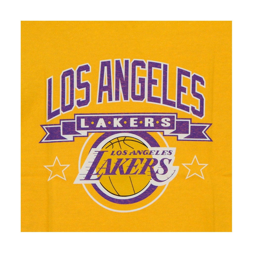 maglietta uomo nba los angeles lakers tee hardwood classics loslak YELLOW