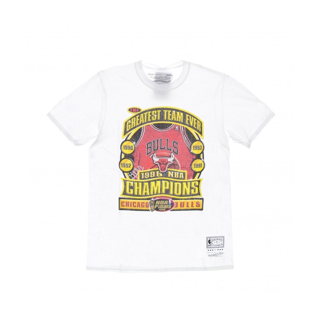 maglietta uomo nba last dance 96 champs tee WHITE