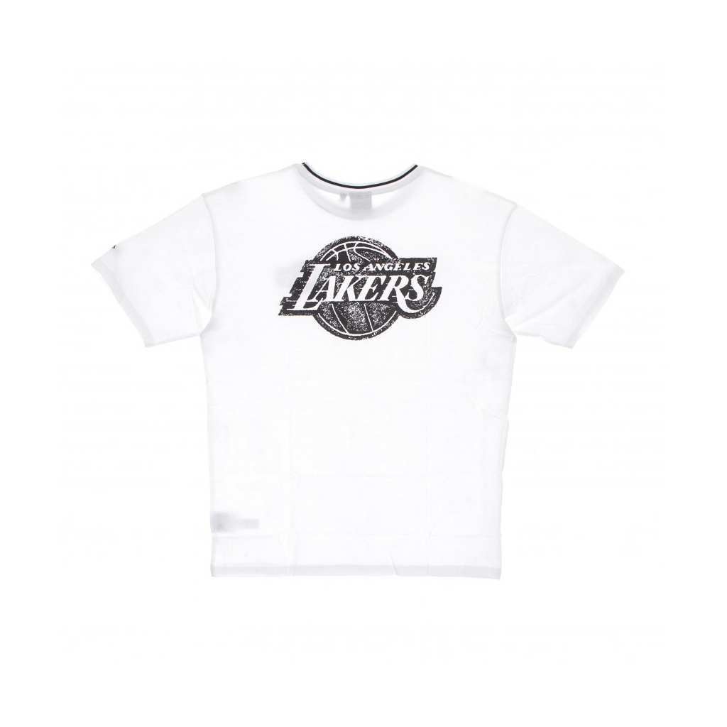 maglietta uomo nba distressed graphic oversized tee loslak WHITE