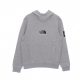 felpa cappuccio uomo fine alpine hoodie LIGHT GREY HEATHER