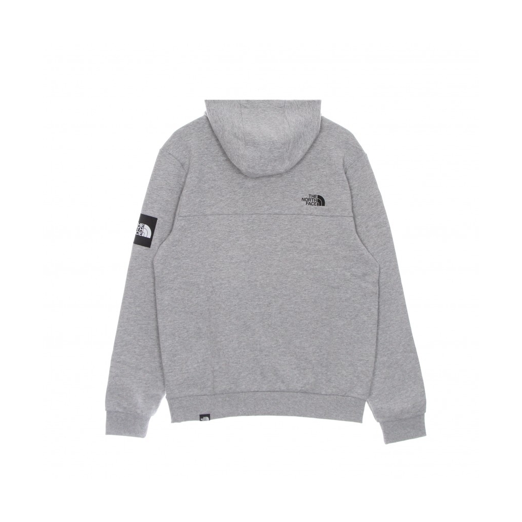 felpa cappuccio uomo fine alpine hoodie LIGHT GREY HEATHER