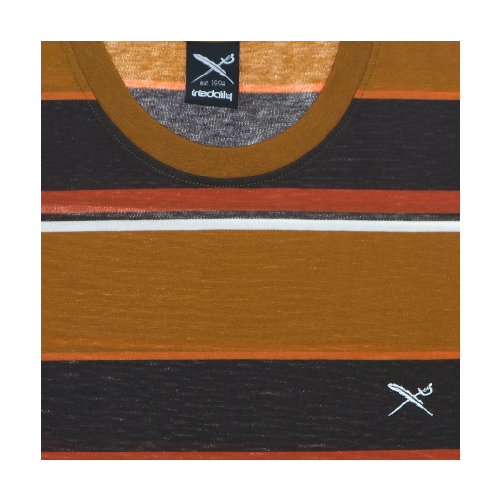 maglietta uomo big tony stripe tee TOFFEE