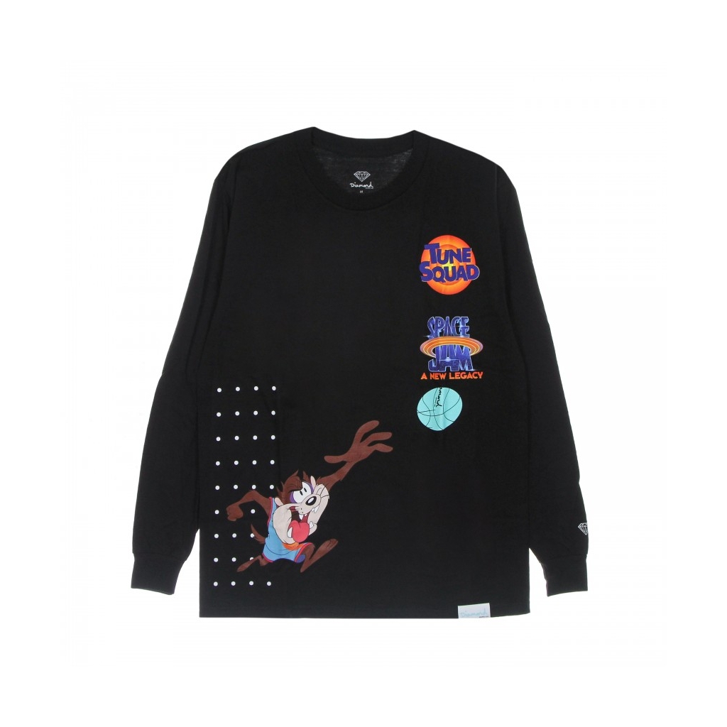 maglietta manica lunga uomo hook shot l/s tee x space jam 2 BLACK