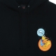 felpa cappuccio uomo daffy duck hoodie x space jam 2 BLACK