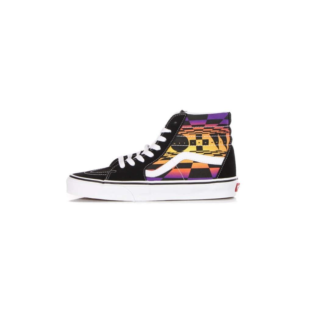 scarpa alta uomo sk8-hi graphic check BLACK/MULTI