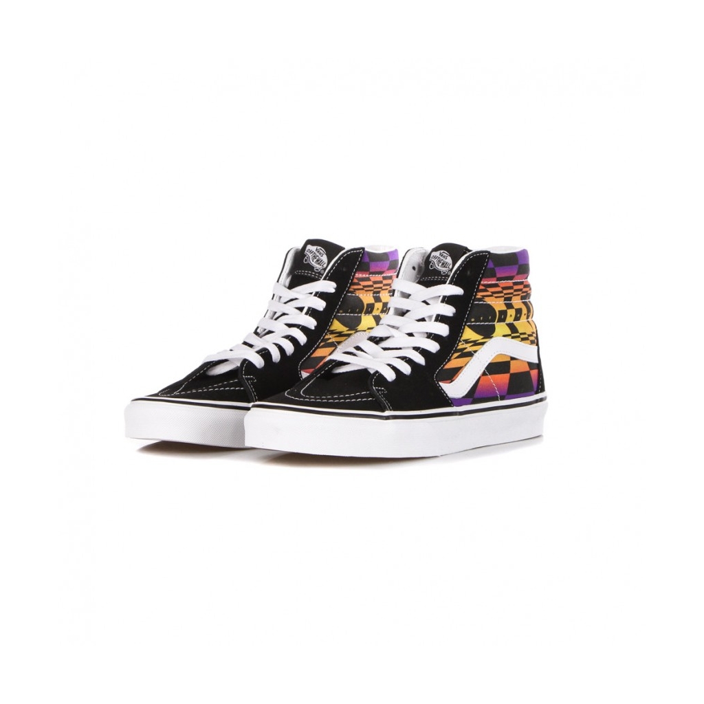 scarpa alta uomo sk8-hi graphic check BLACK/MULTI