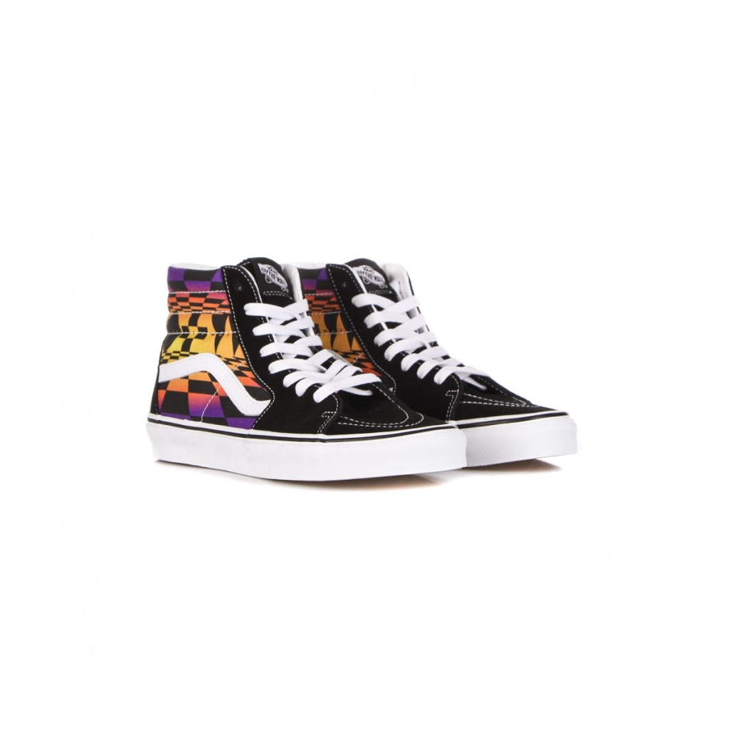 scarpa alta uomo sk8-hi graphic check BLACK/MULTI