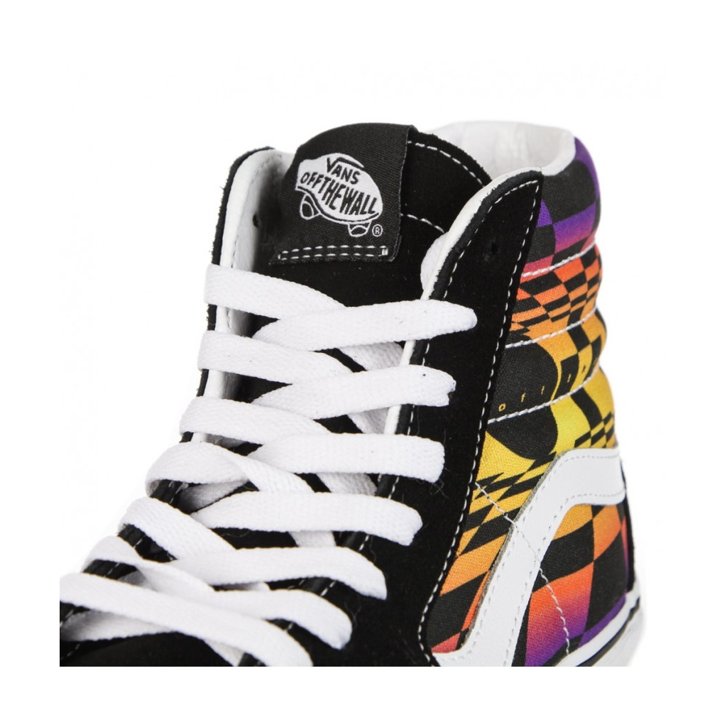 scarpa alta uomo sk8-hi graphic check BLACK/MULTI