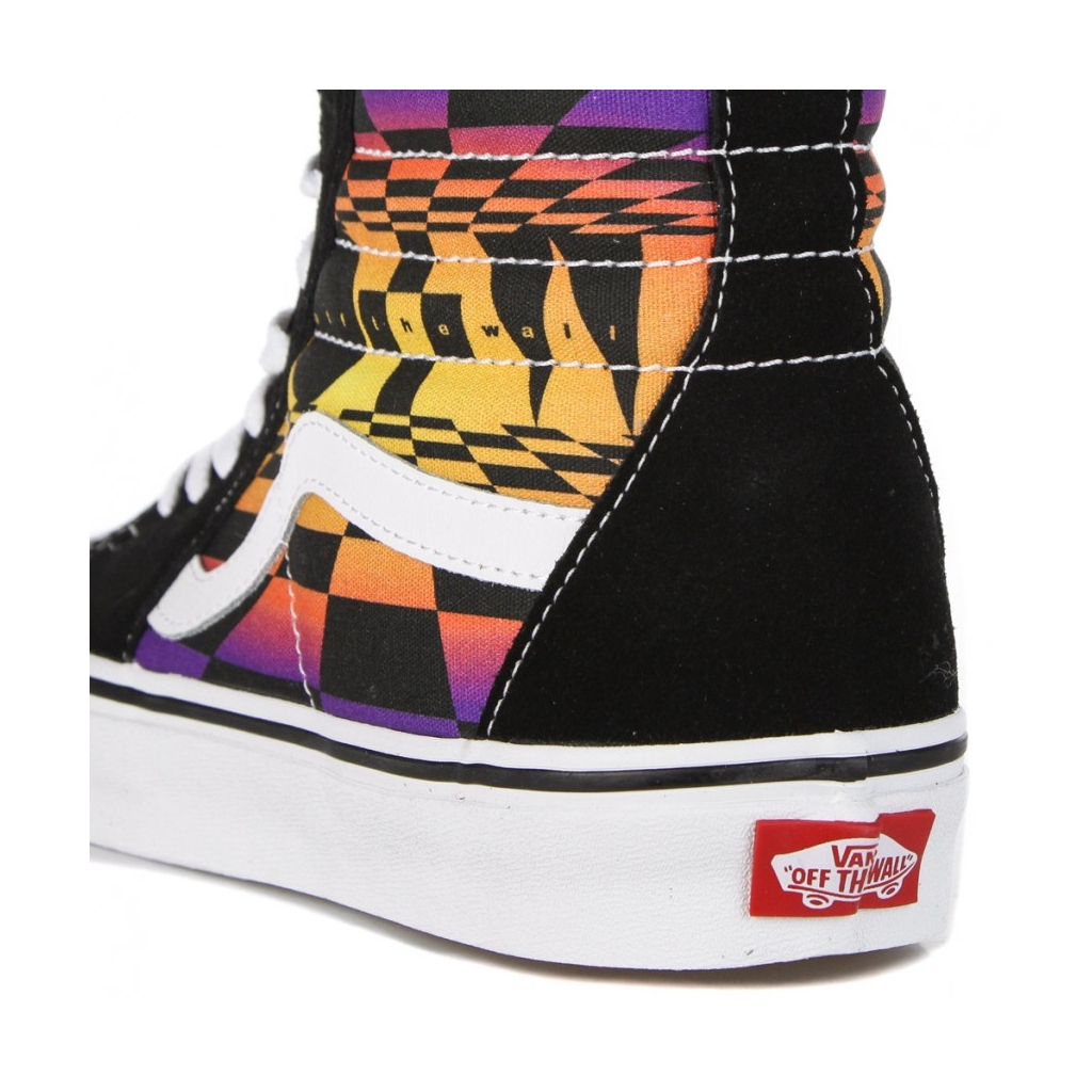 scarpa alta uomo sk8-hi graphic check BLACK/MULTI