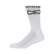 calza media uomo logo mid socks WHITE/BLACK