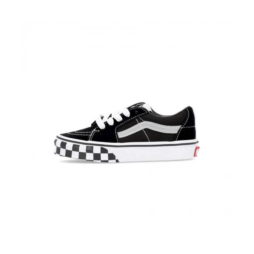 scarpa bassa bambino sk8-low reflective sidestripe CHECKERBOARD/BLACK